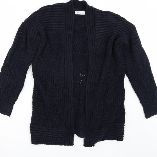 Per Una Womens Blue V-Neck  Acrylic Cardigan Jumper Size S