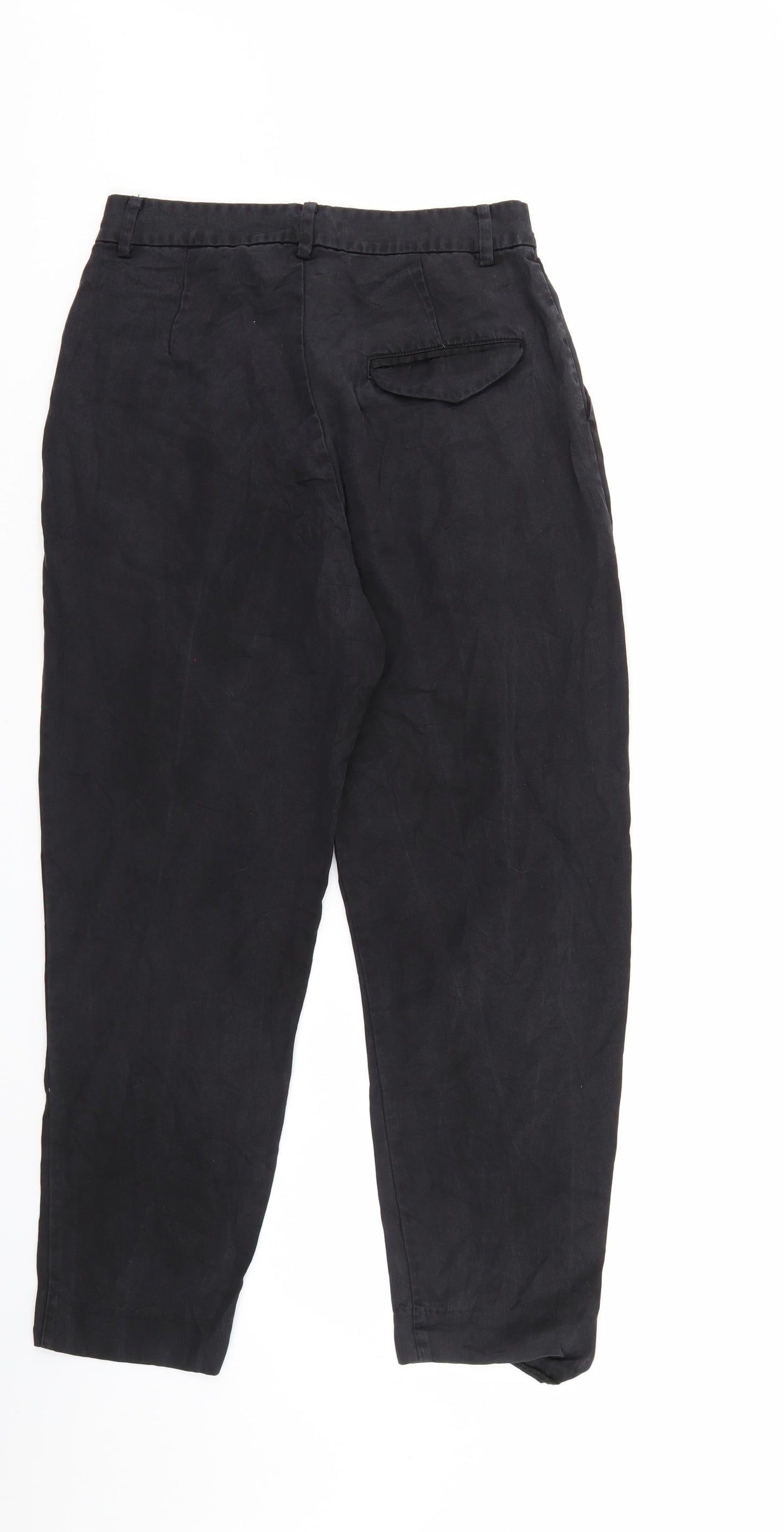 Lindex Womens Black  Polyester Trousers  Size 10 L25 in Regular Zip