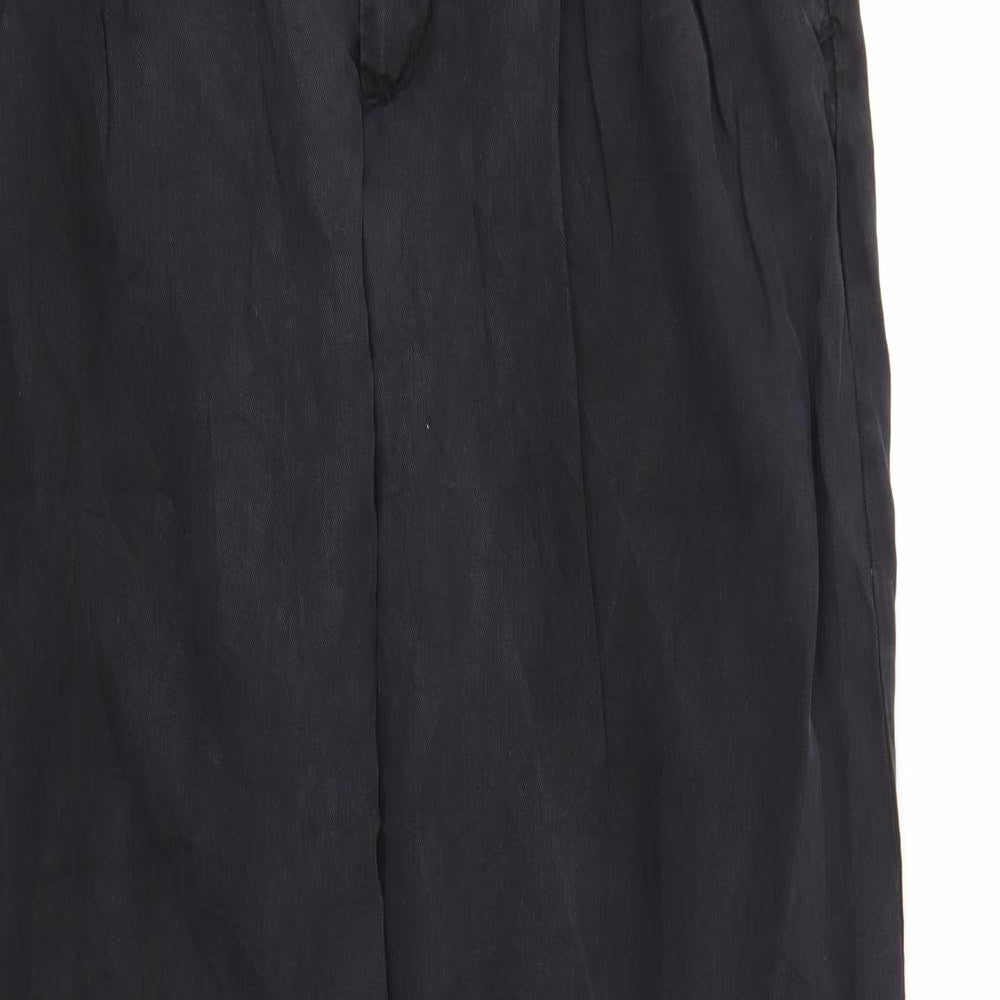 Lindex Womens Black  Polyester Trousers  Size 10 L25 in Regular Zip