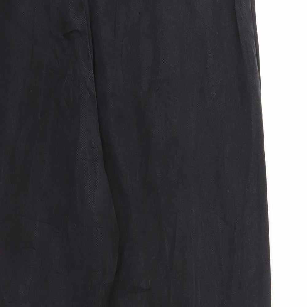 Lindex Womens Black  Polyester Trousers  Size 10 L25 in Regular Zip