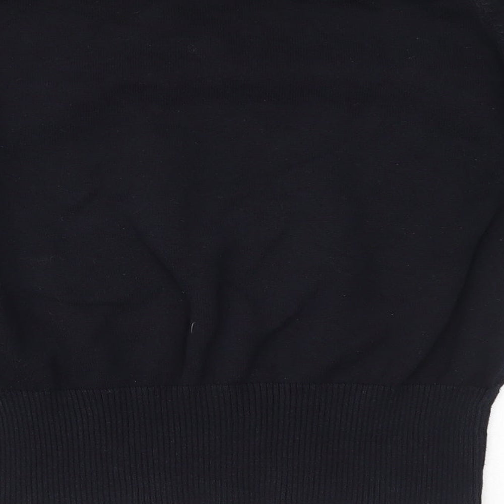 TruTex Womens Blue V-Neck  100% Cotton Pullover Jumper Size M