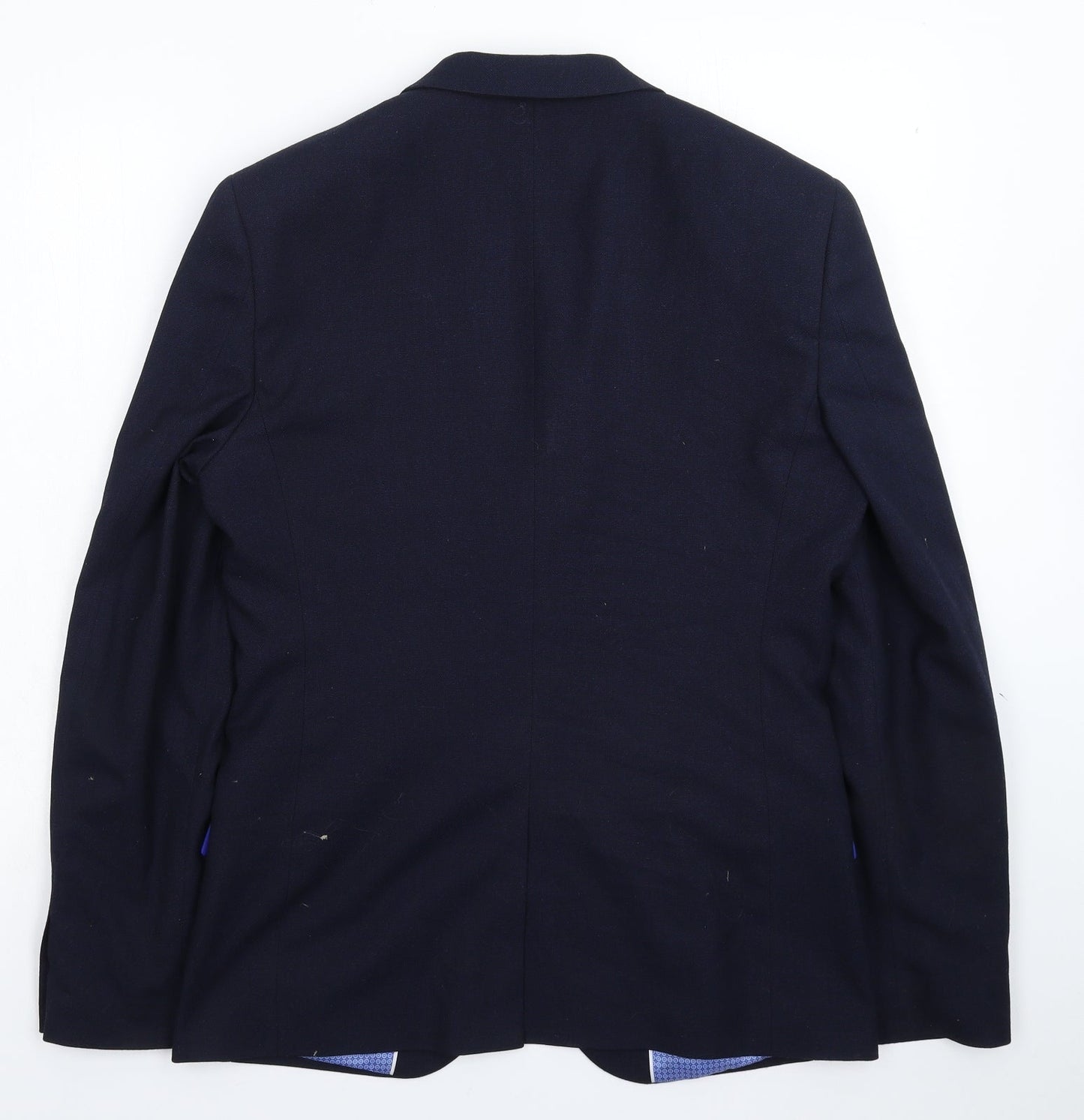 Taylor & Wright Mens Blue  Polyester Jacket Blazer Size 38