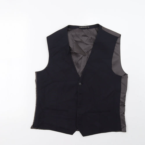 NEXT Mens Blue  Polyester Tuxedo Suit Trousers Size 42