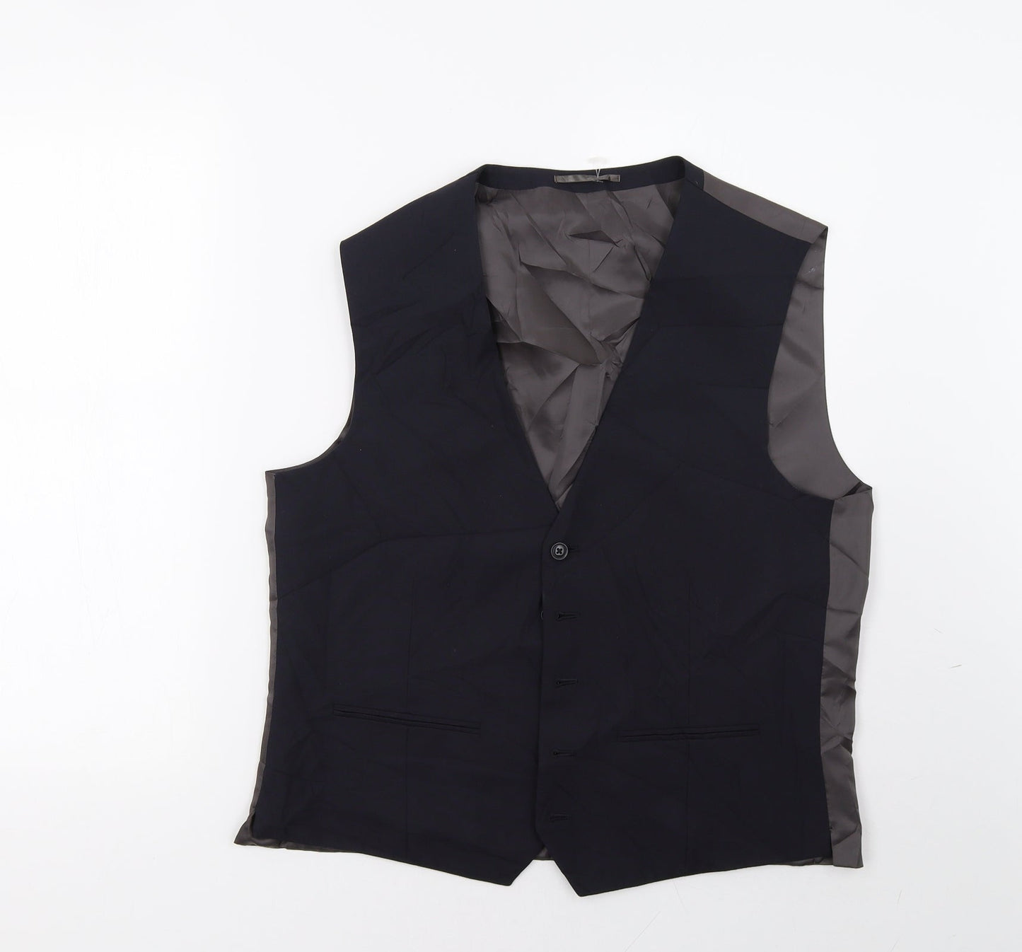 NEXT Mens Blue  Polyester Tuxedo Suit Trousers Size 42