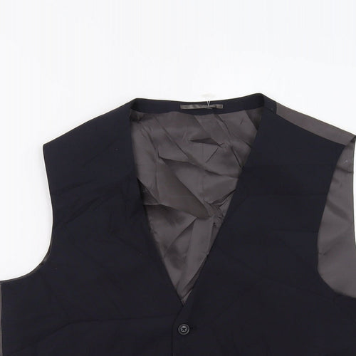 NEXT Mens Blue  Polyester Tuxedo Suit Trousers Size 42