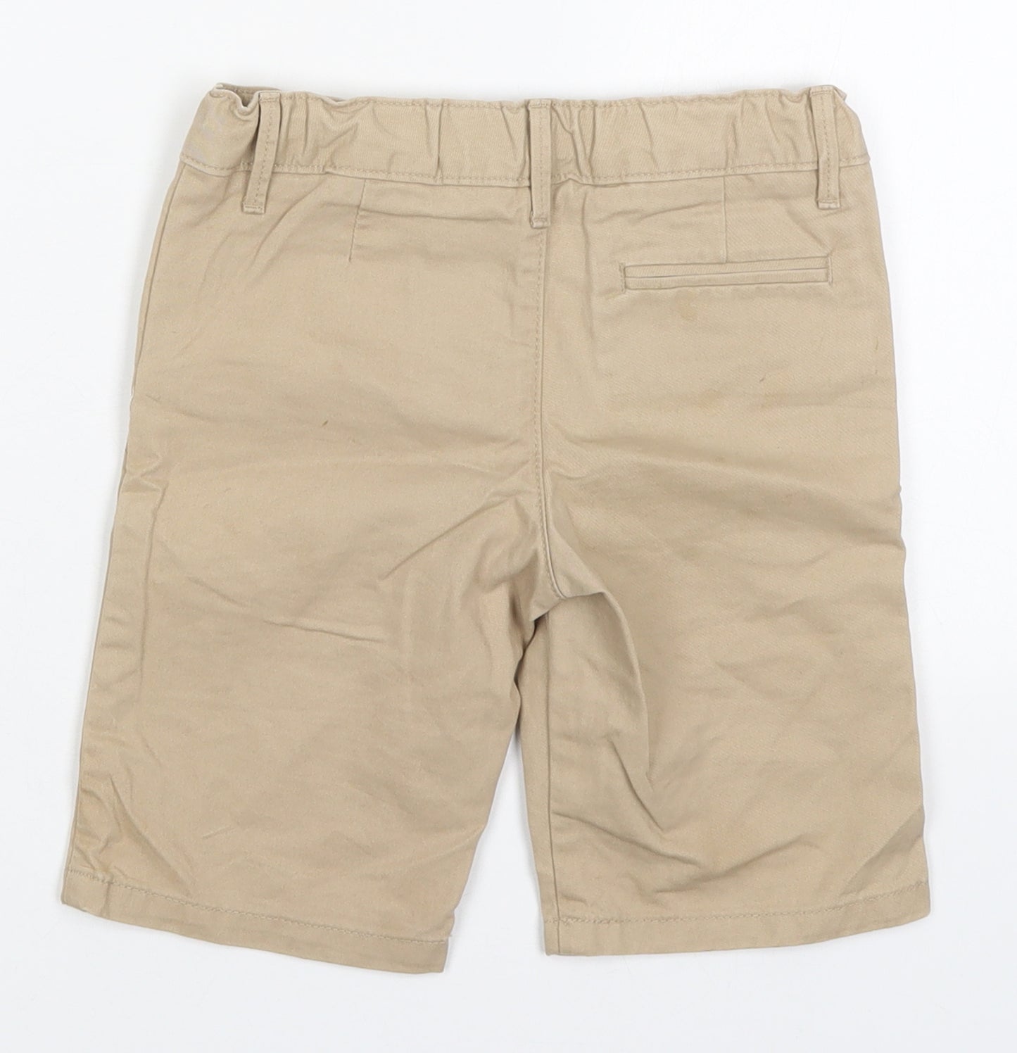 Marks and Spencer Boys Beige  Cotton Bermuda Shorts Size 3-4 Years  Regular