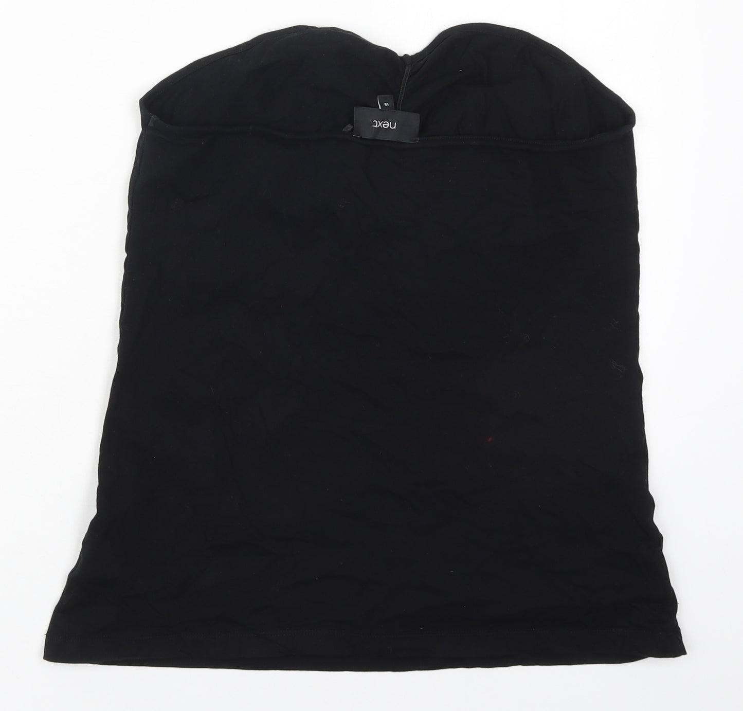 NEXT Womens Black  Cotton Basic Tank Size 18 Sweetheart