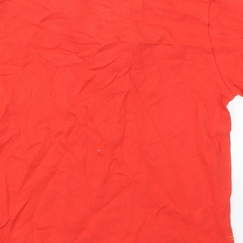 Slazenger Boys Red  Cotton Basic Polo Size 5-6 Years Collared Pullover