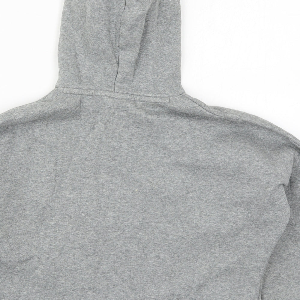 PUMA Girls Grey  Cotton Pullover Hoodie Size 9-10 Years  Pullover