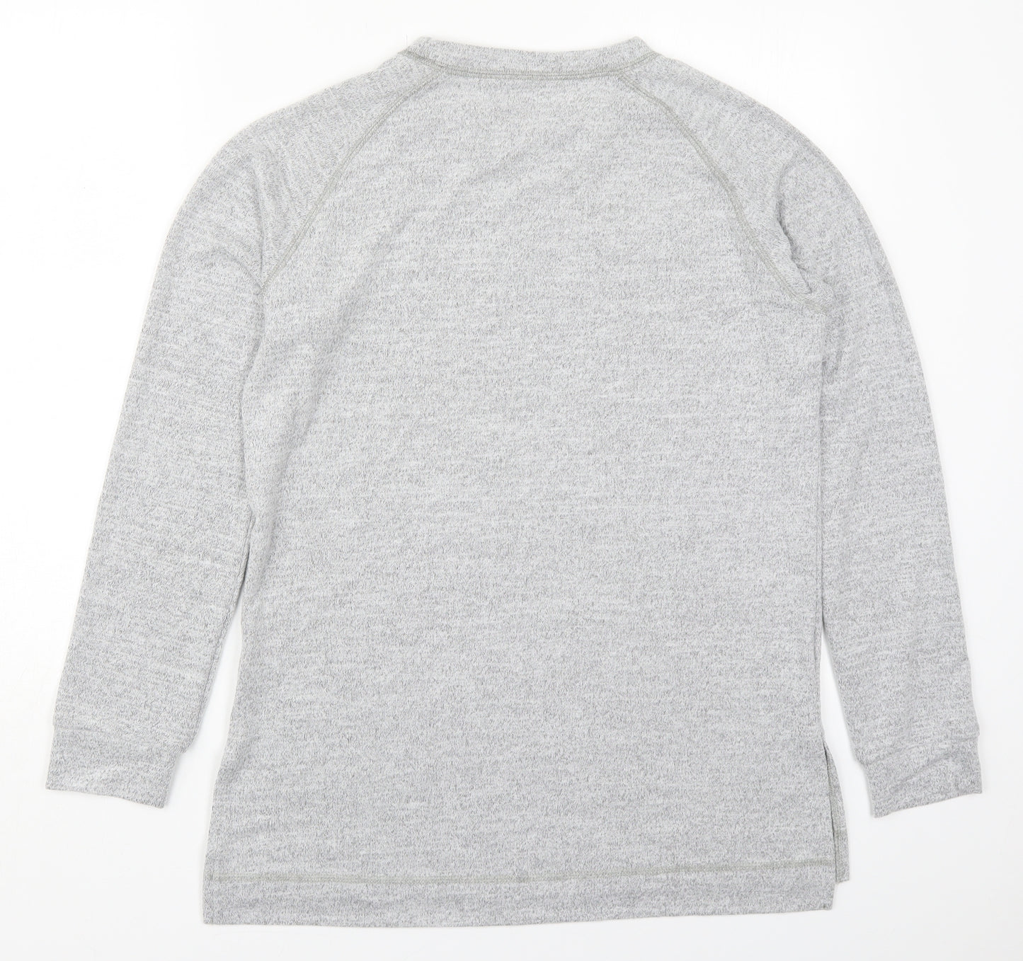 Preworn Womens Grey  Polyester Pullover Sweatshirt Size L  Pullover
