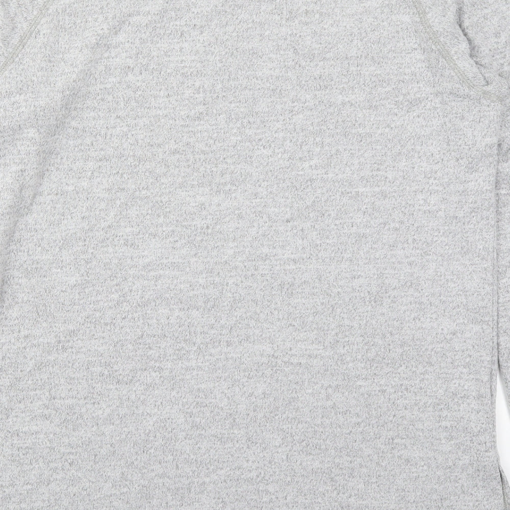 Preworn Womens Grey  Polyester Pullover Sweatshirt Size L  Pullover