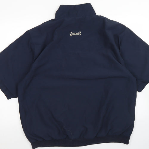 Driza-Bone Mens Blue   Windbreaker Jacket Size L  Zip - Short Sleeve