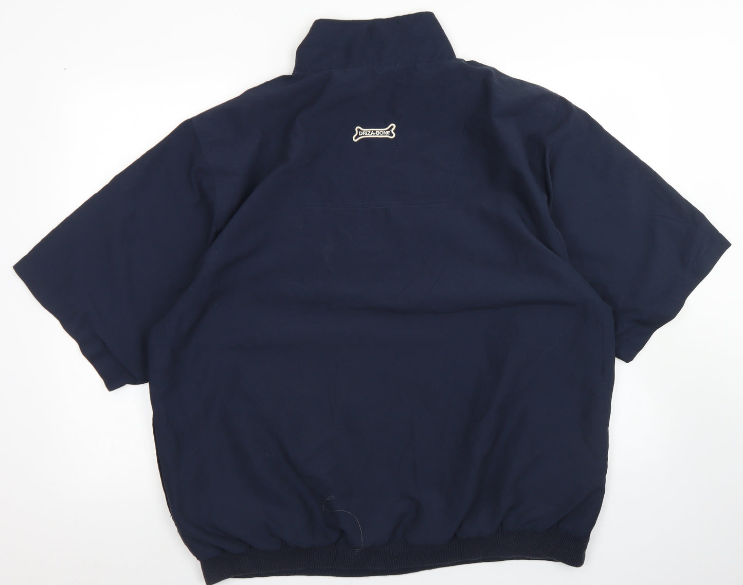 Driza-Bone Mens Blue   Windbreaker Jacket Size L  Zip - Short Sleeve