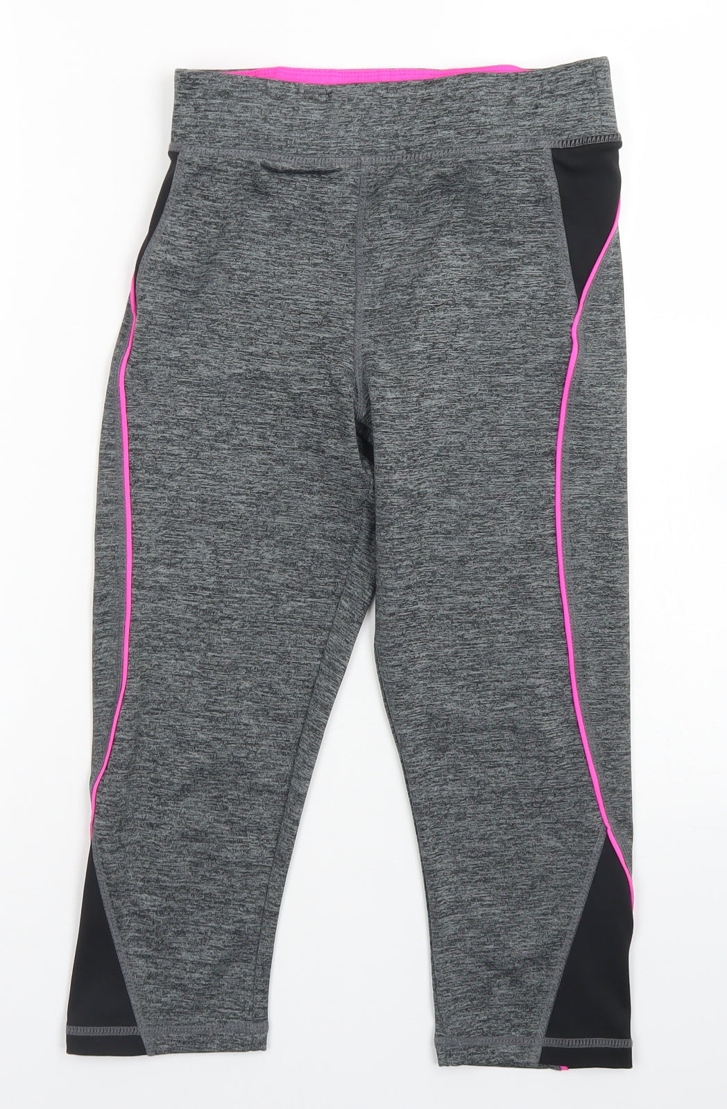 Peacocks Womens Grey  Polyester Compression Shorts Size 8 L17 in Regular