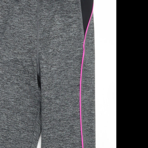 Peacocks Womens Grey  Polyester Compression Shorts Size 8 L17 in Regular