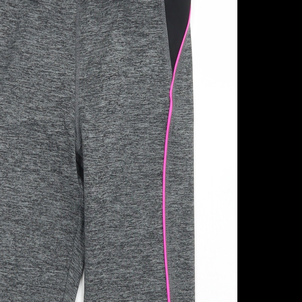 Peacocks Womens Grey  Polyester Compression Shorts Size 8 L17 in Regular