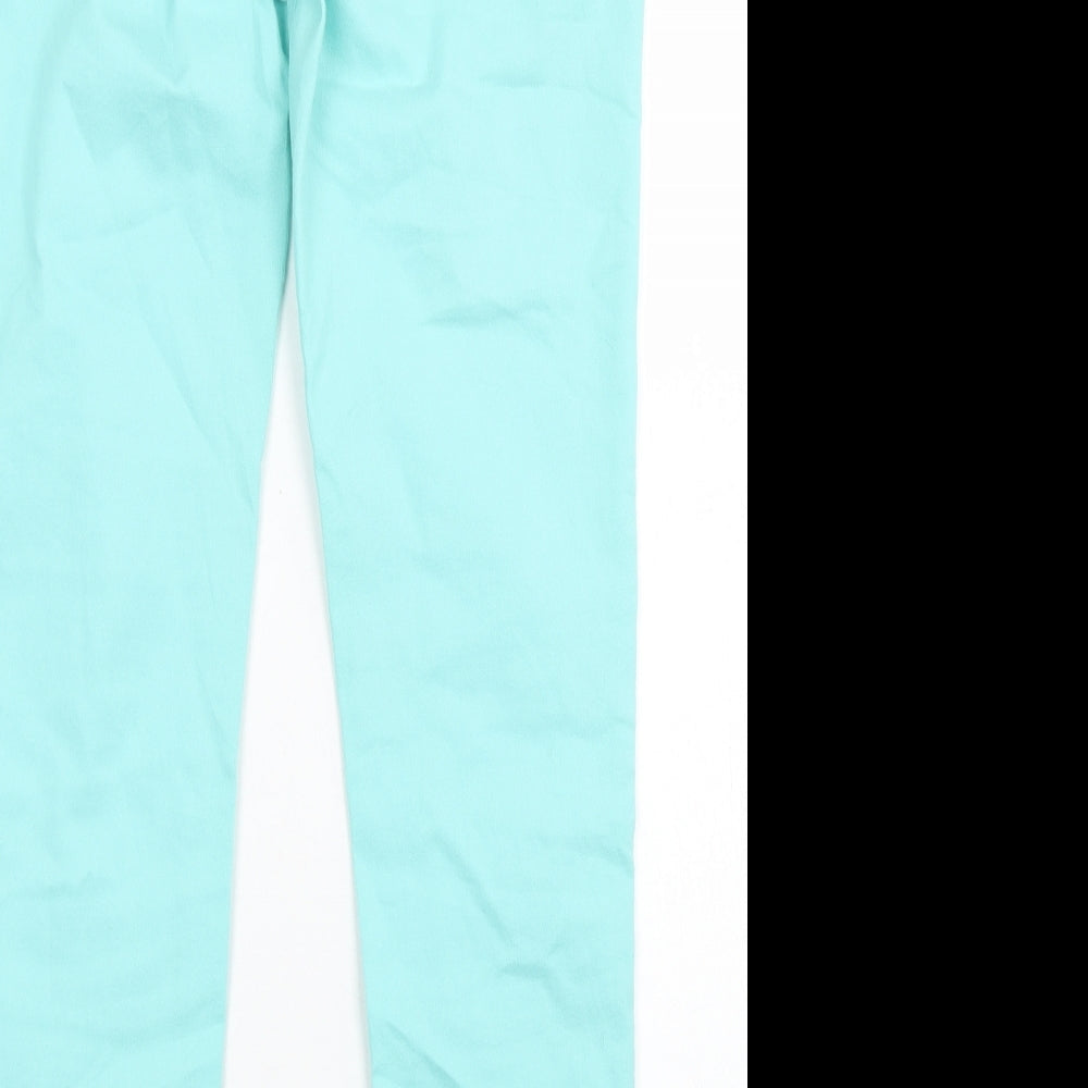 M&S Womens Blue  Cotton Jegging Jeans Size 12 L28 in Regular Button
