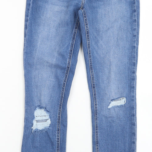 Denim Co Womens Blue  Cotton Skinny Jeans Size 6 L27 in Regular Button