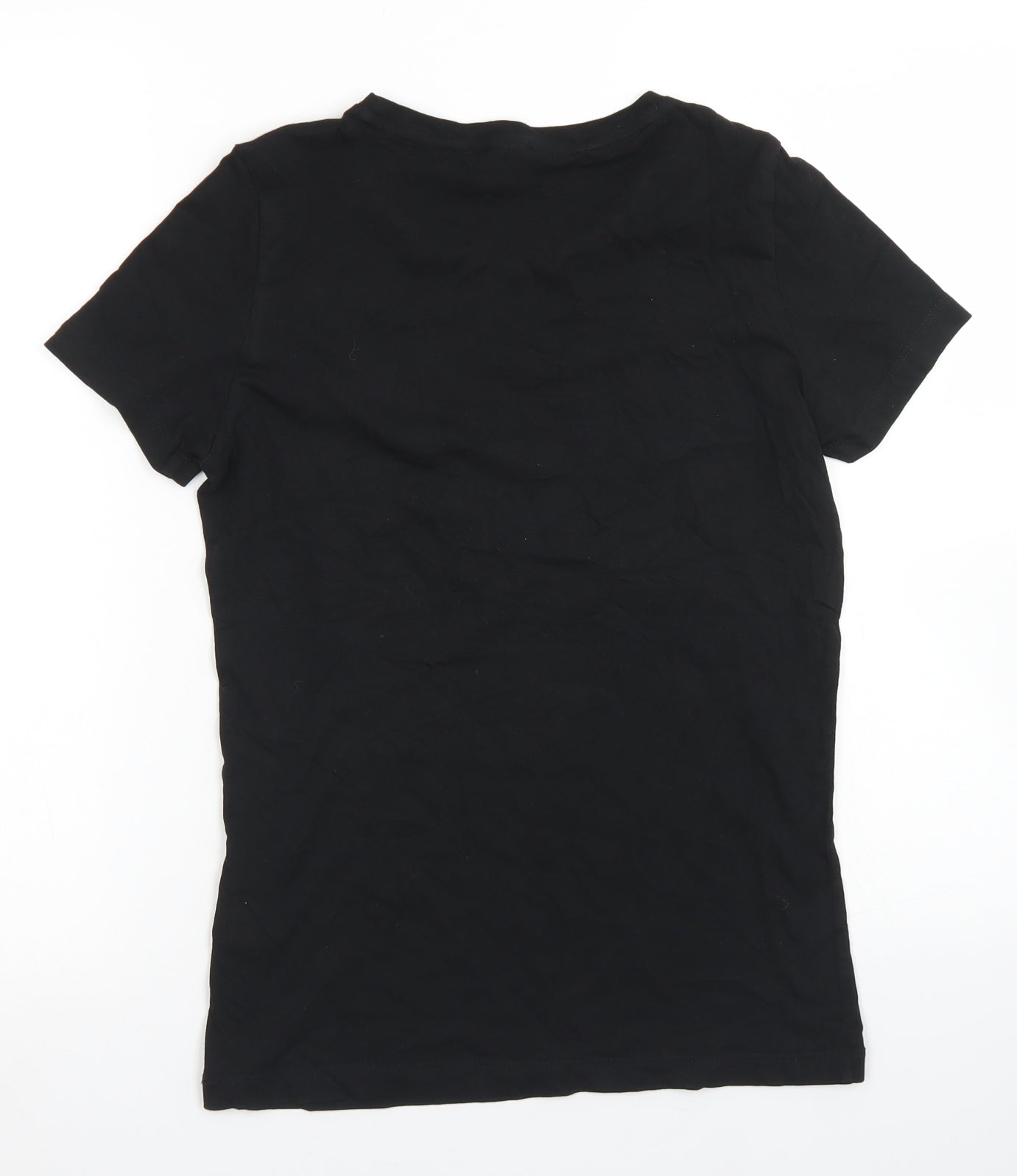 PUMA Girls Black  Cotton Basic T-Shirt Size 13-14 Years Crew Neck