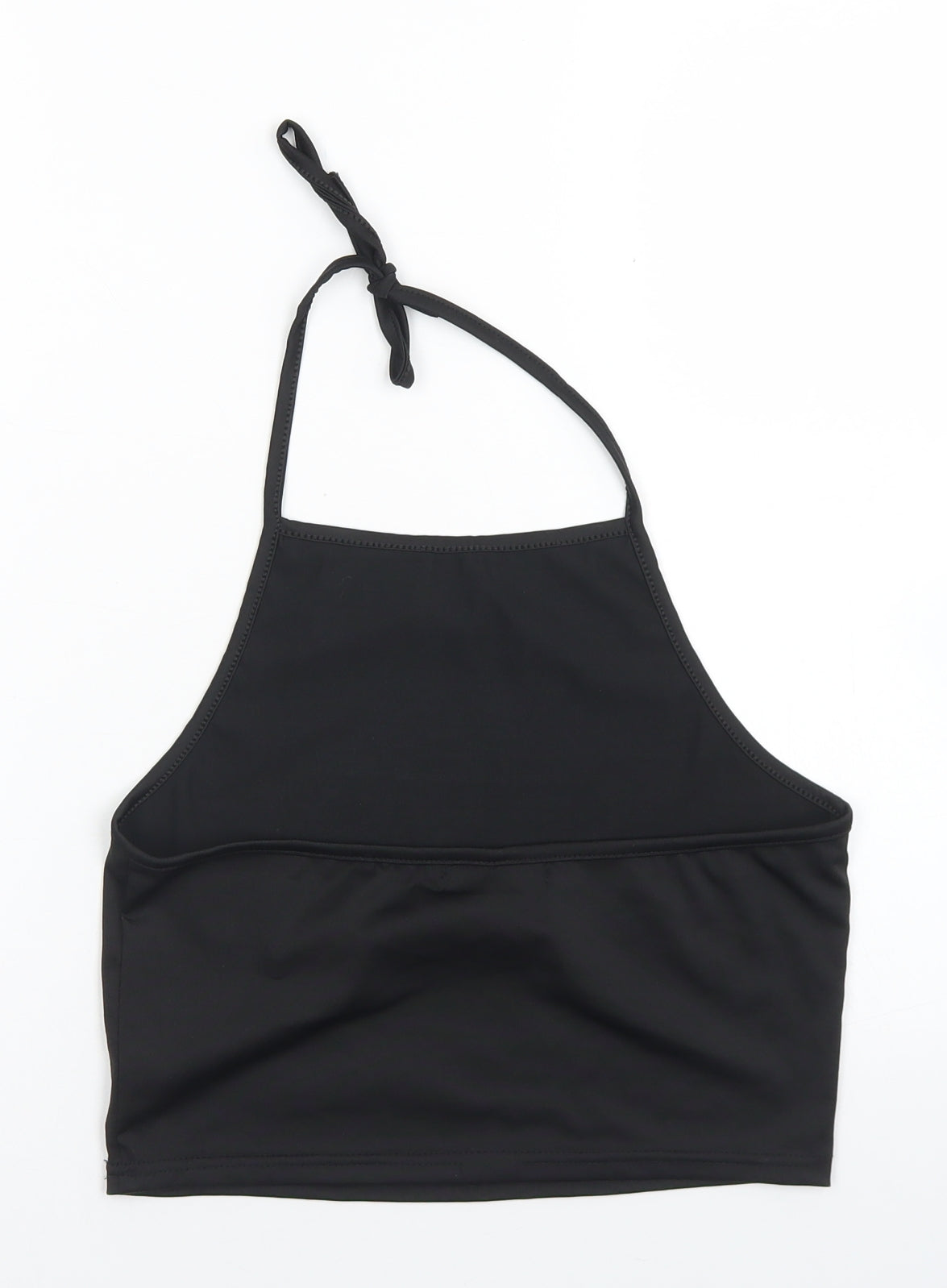 An Ding ushi Womens Black  Cotton Cropped Tank Size S Halter