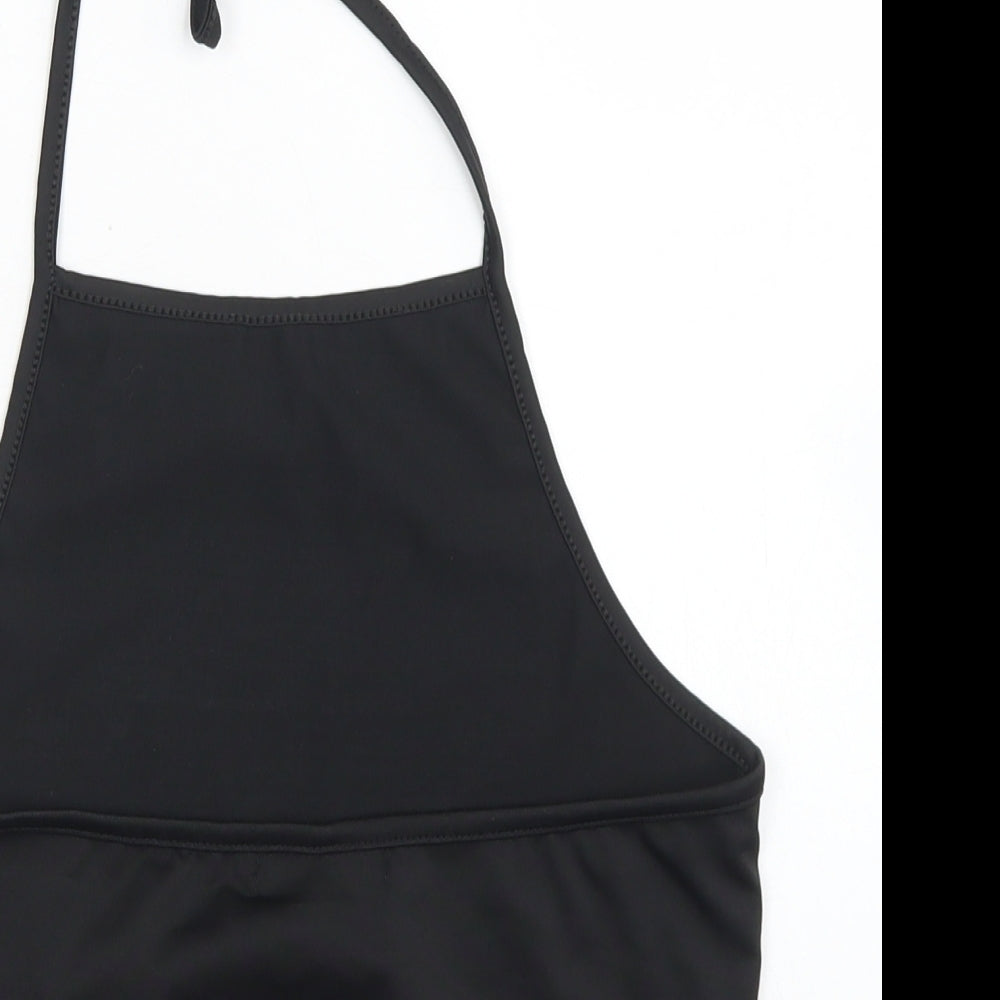 An Ding ushi Womens Black  Cotton Cropped Tank Size S Halter