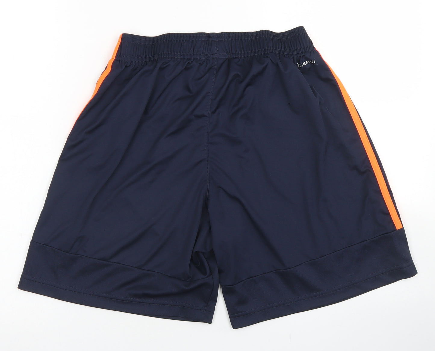 adidas Mens Blue  Polyester Athletic Shorts Size M L8 in Regular Drawstring