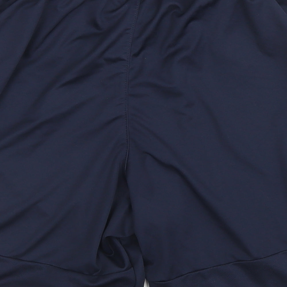 adidas Mens Blue  Polyester Athletic Shorts Size M L8 in Regular Drawstring