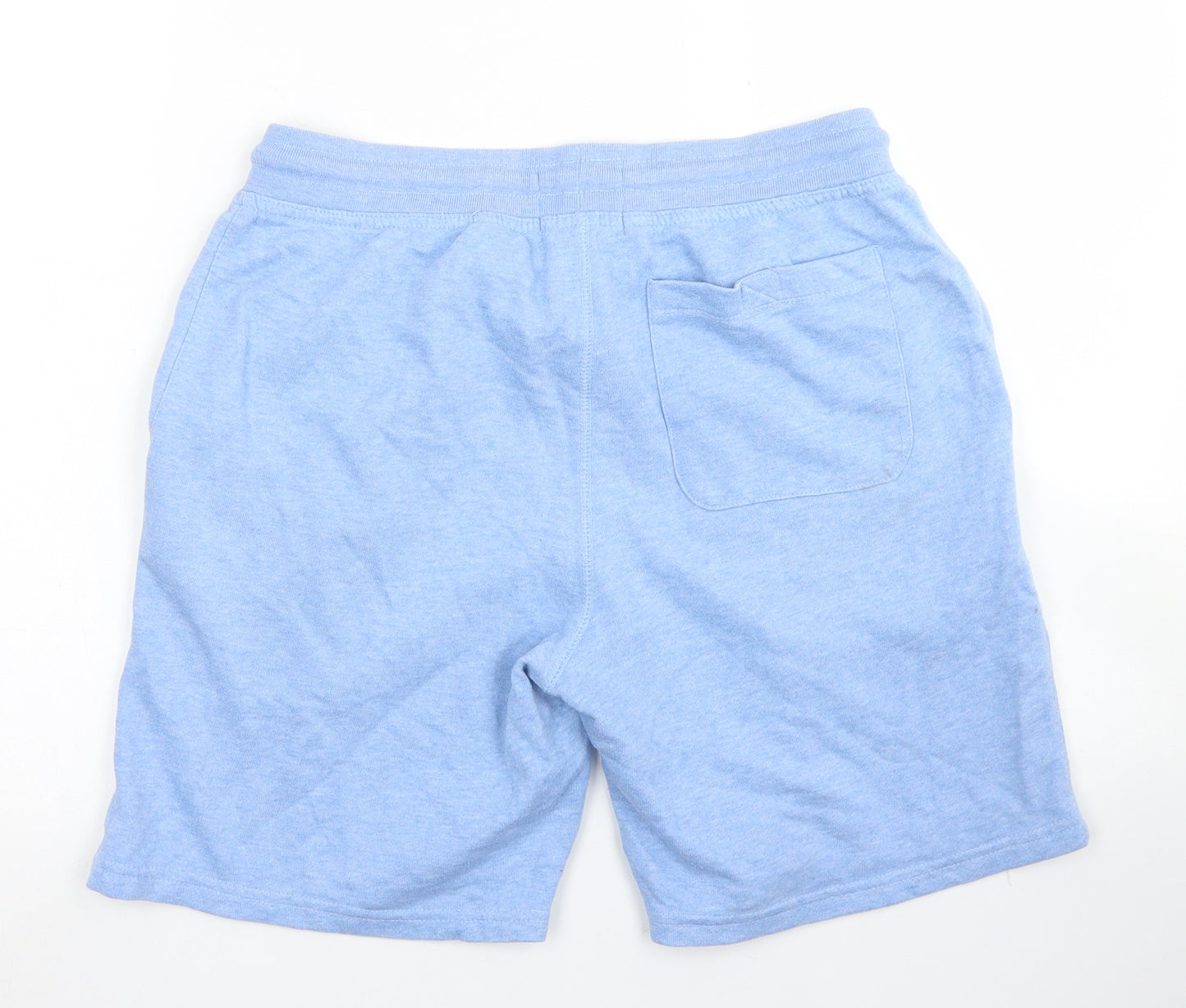 Burton Mens Blue  Cotton Sweat Shorts Size S L7 in Regular Drawstring