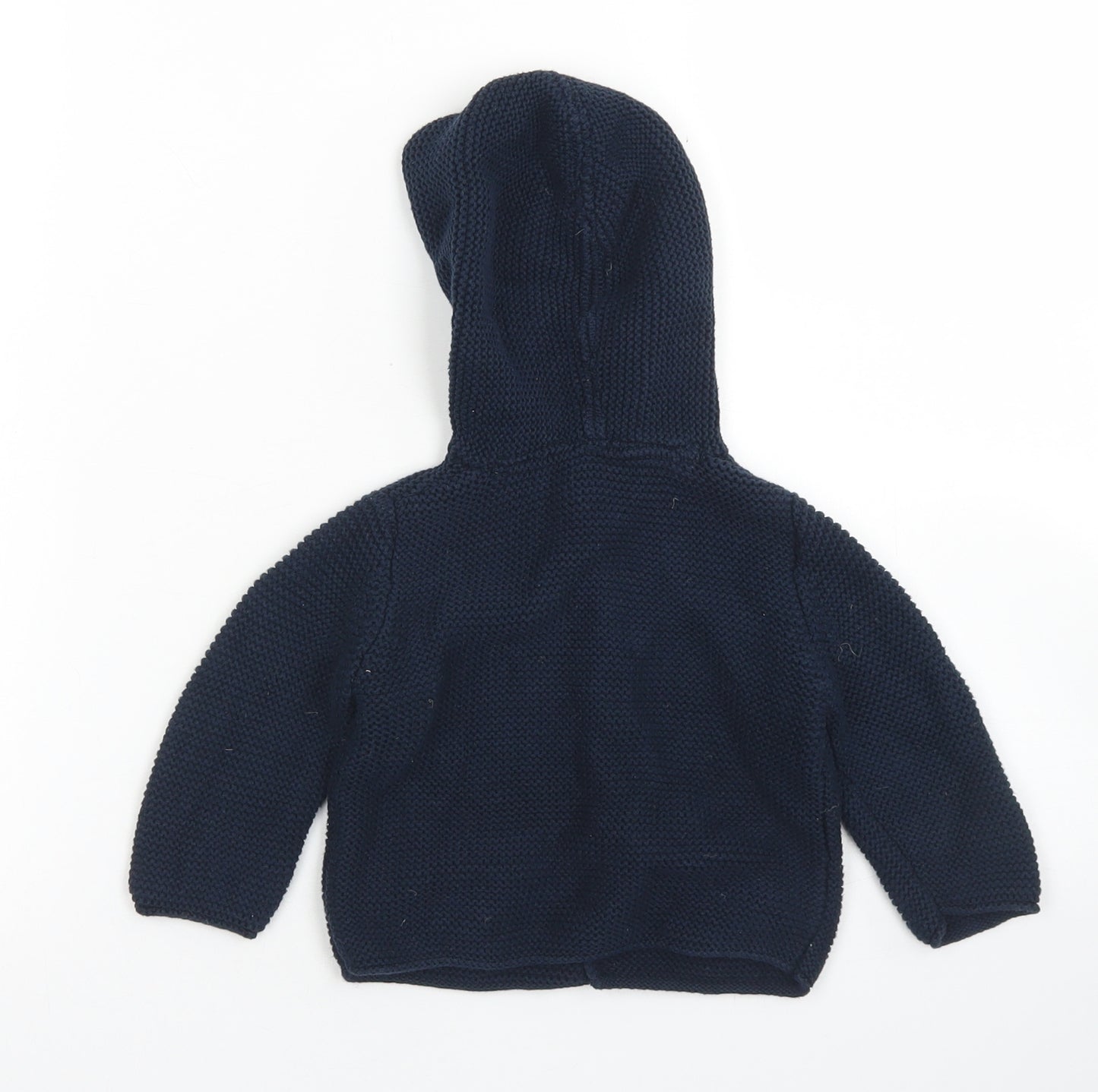 NEXT Boys Blue  Cotton Cardigan Jumper Size 6-9 Months  Button
