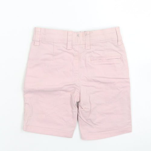 Denim Co Boys Pink  Cotton Capri Trousers Size 18-24 Months  Button