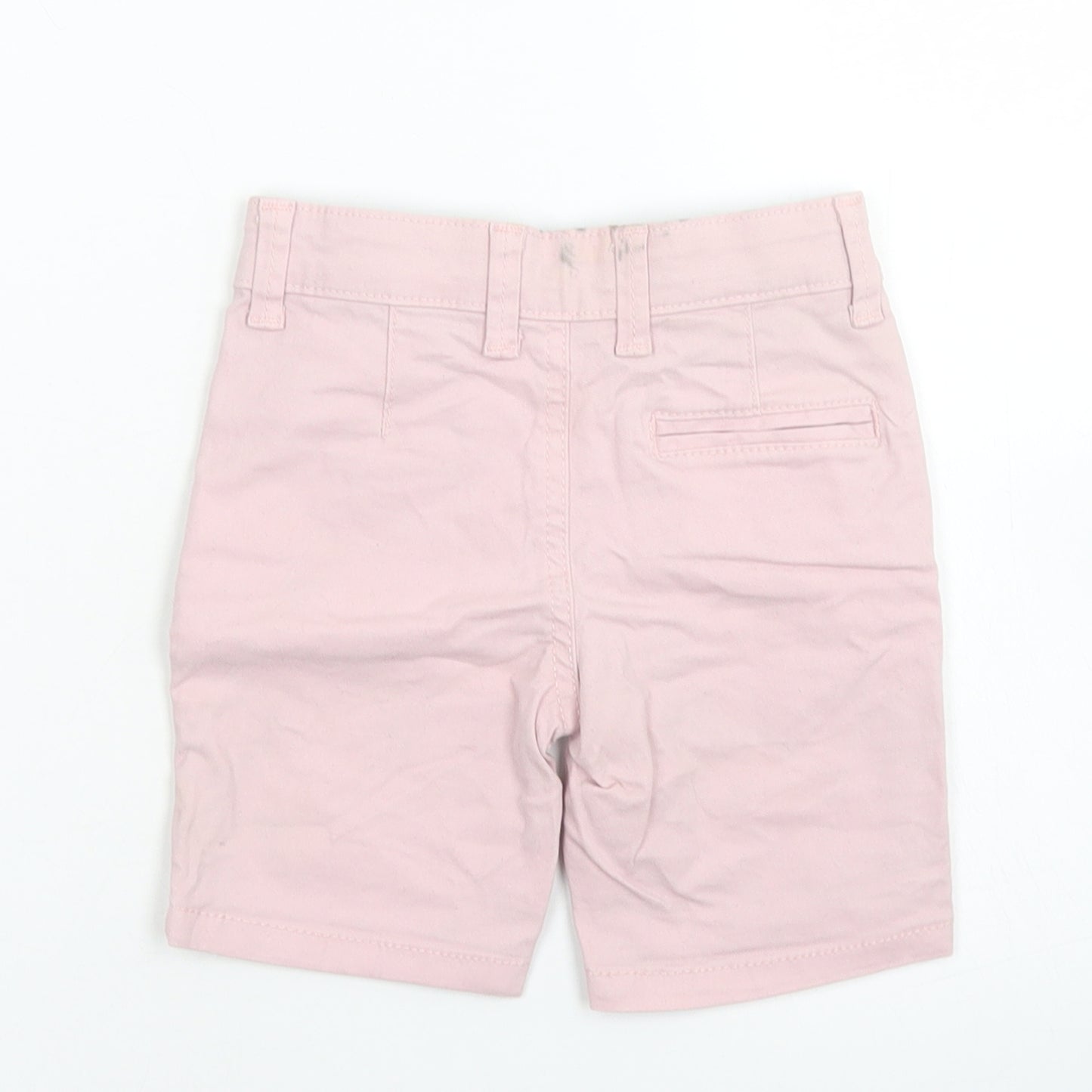 Denim Co Boys Pink  Cotton Capri Trousers Size 18-24 Months  Button