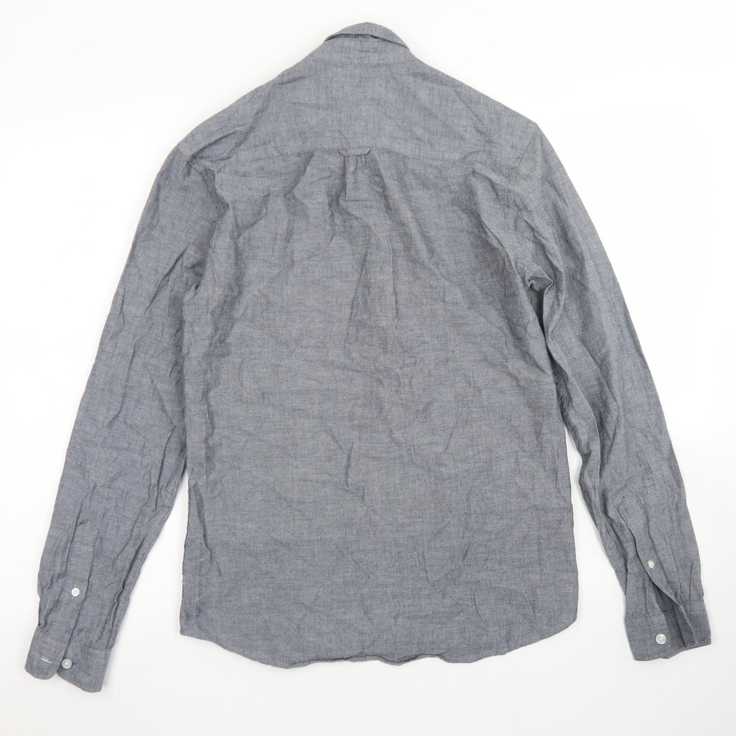 Cedar Wood State Mens Grey  Cotton  Button-Up Size XS Collared Button - Chest Pocket