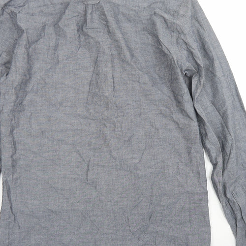 Cedar Wood State Mens Grey  Cotton  Button-Up Size XS Collared Button - Chest Pocket