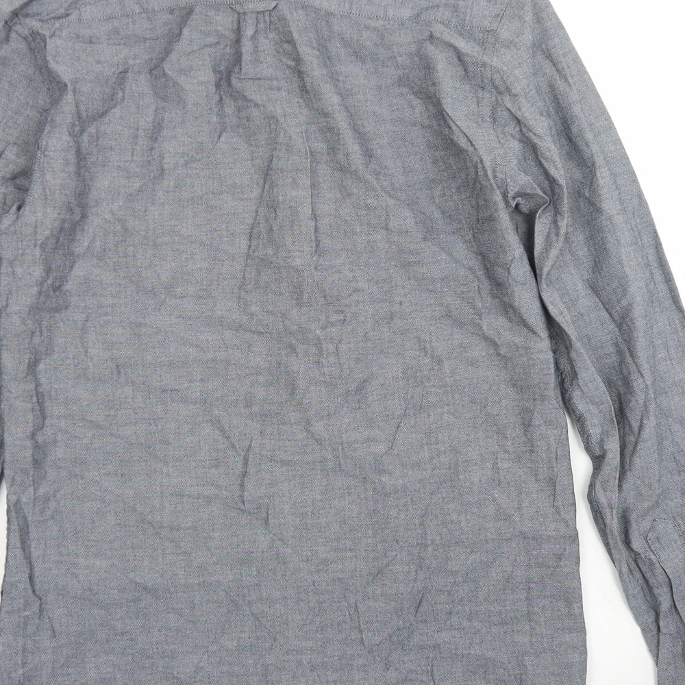 Cedar Wood State Mens Grey  Cotton  Button-Up Size XS Collared Button - Chest Pocket