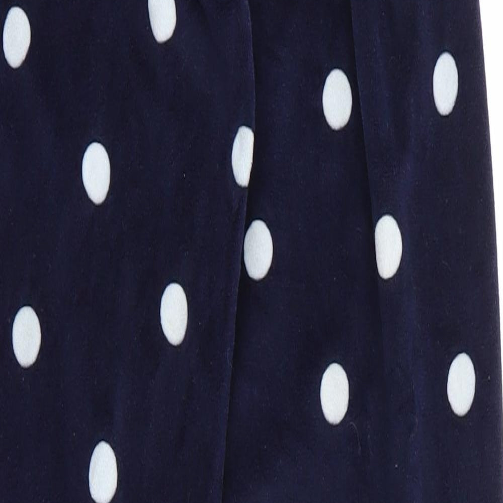 Primark Womens Blue Polka Dot Polyester Chemise Pyjama Pants Size 6