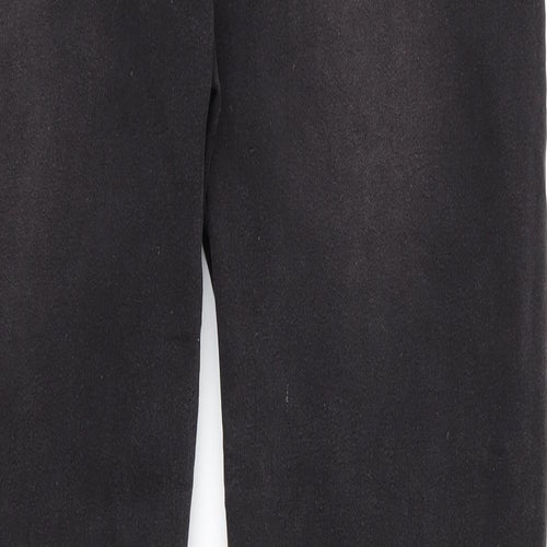 SheIn Womens Black  Cotton Tapered Jeans Size 36 in L29 in Regular Zip