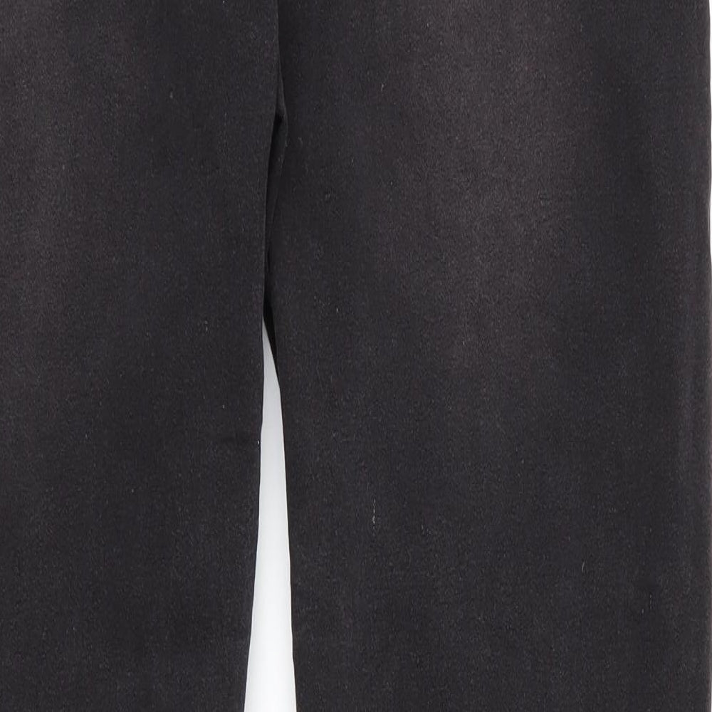 SheIn Womens Black  Cotton Tapered Jeans Size 36 in L29 in Regular Zip