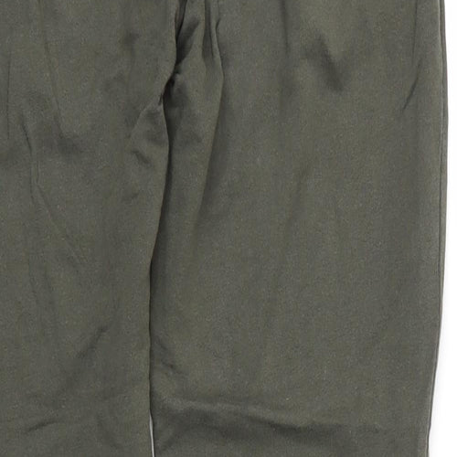 Select Womens Green  Cotton Sweatpants Trousers Size 12 L26 in Regular