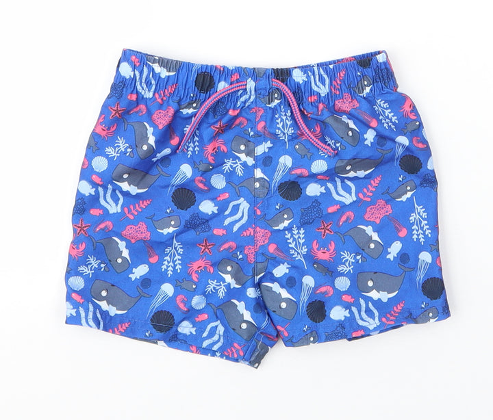 Primark Boys Blue  Polyester Sweatpants Trousers Size 18 Months  Drawstring