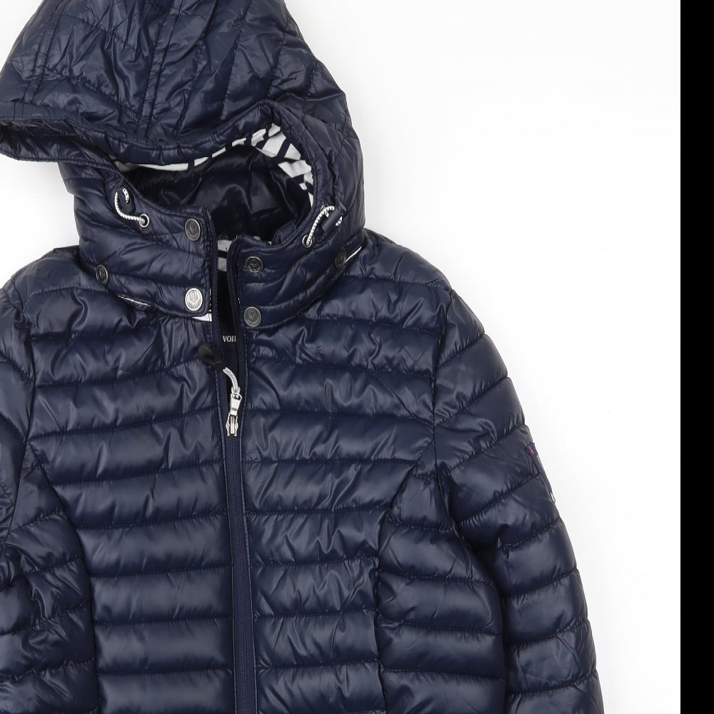 Voile Bleue Womens Blue   Puffer Jacket Coat Size M  Zip