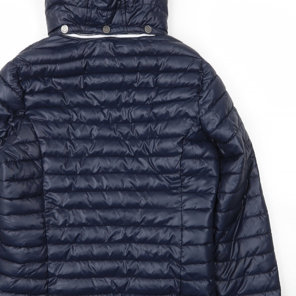 Voile Bleue Womens Blue   Puffer Jacket Coat Size M  Zip