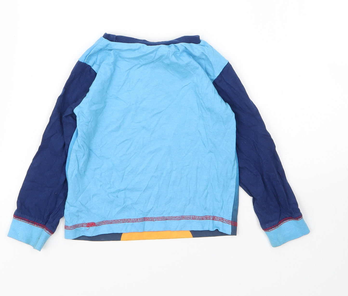 Hey Duggie Boys Blue  Cotton Basic T-Shirt Size 12 Months Round Neck