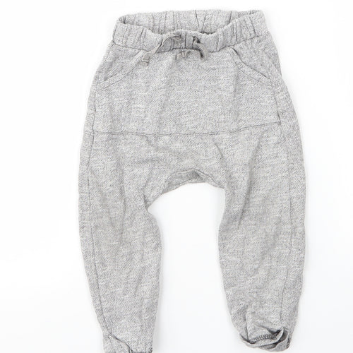 TU Baby Grey  Cotton Capri Leggings Size 12 Months  Drawstring