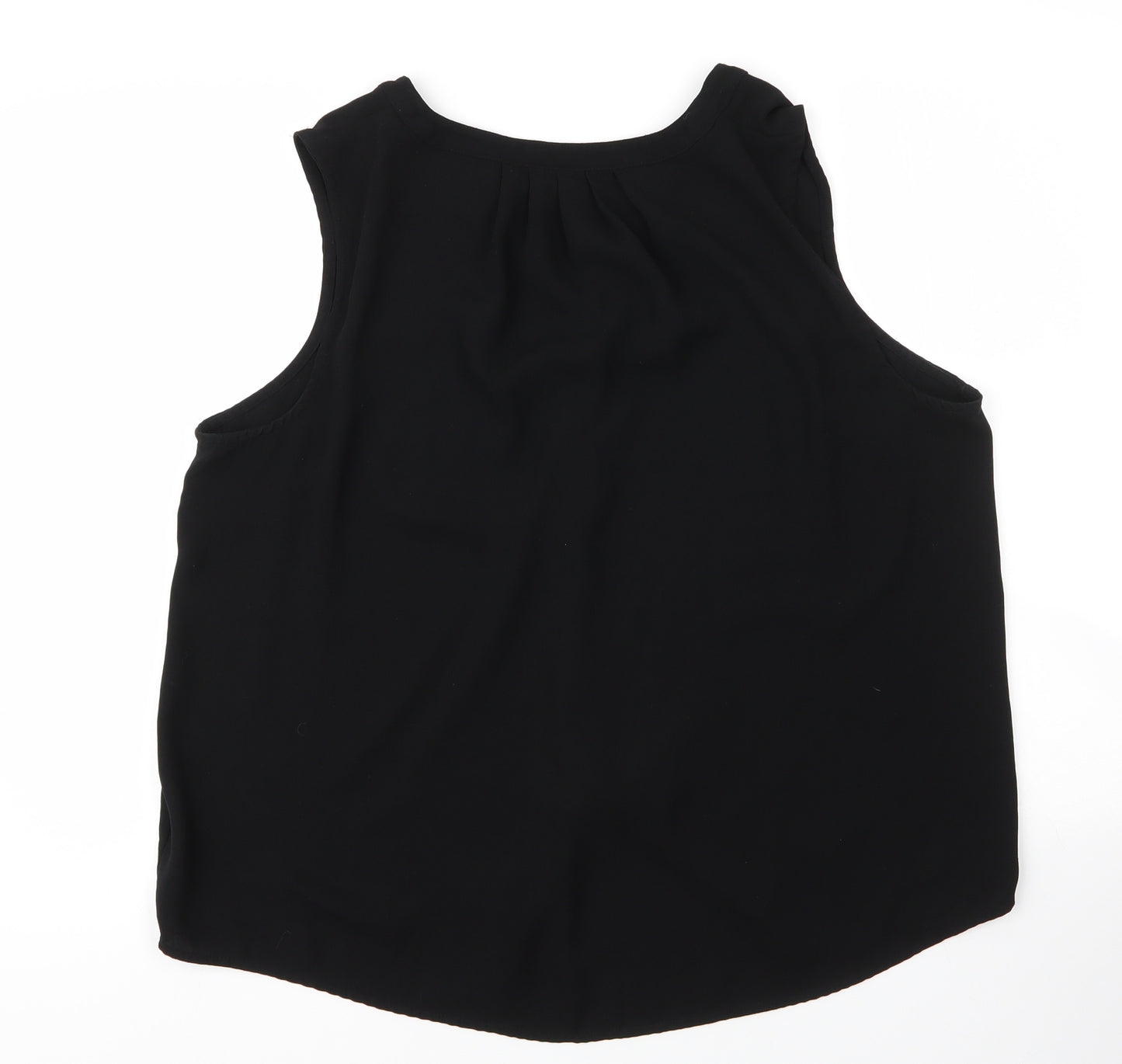 Apt9 Womens Black  Polyester Basic Blouse Size XL V-Neck