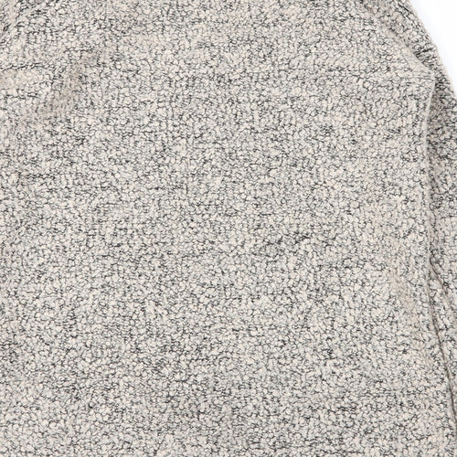 NEXT Womens Beige V-Neck  Acrylic Pullover Jumper Size 10