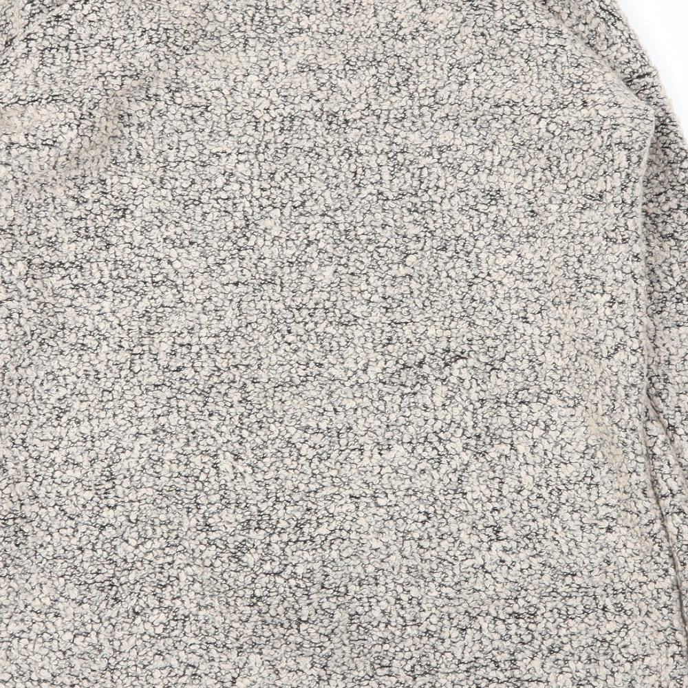 NEXT Womens Beige V-Neck  Acrylic Pullover Jumper Size 10