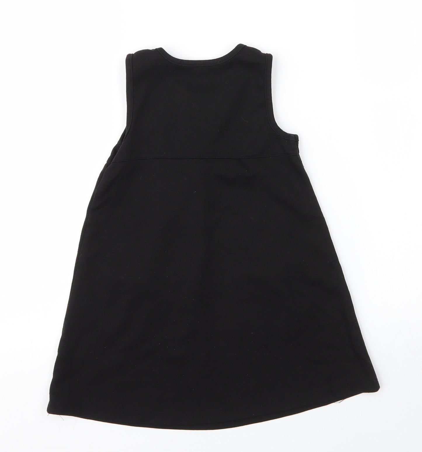 Lily & Dan Girls Black  Viscose A-Line  Size 3 Years  Round Neck