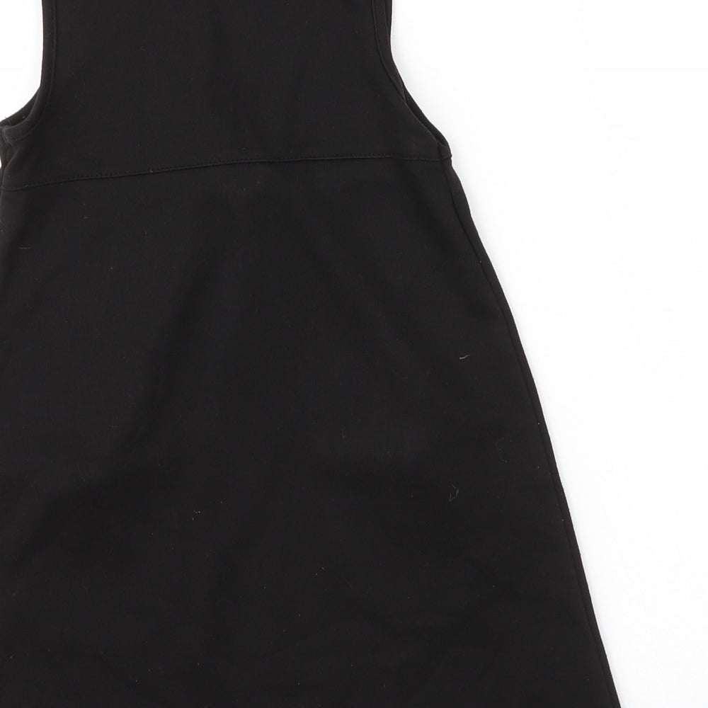Lily & Dan Girls Black  Viscose A-Line  Size 4 Years  Round Neck