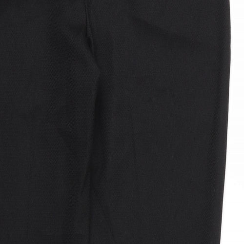 Dorothy Perkins Womens Black  Polyester Carrot Trousers Size 10 L27 in Regular Zip