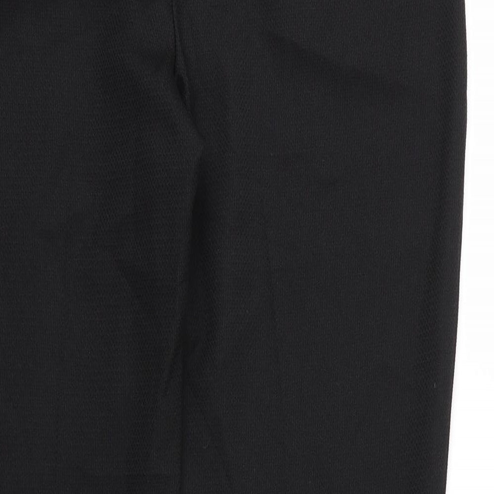 Dorothy Perkins Womens Black  Polyester Carrot Trousers Size 10 L27 in Regular Zip